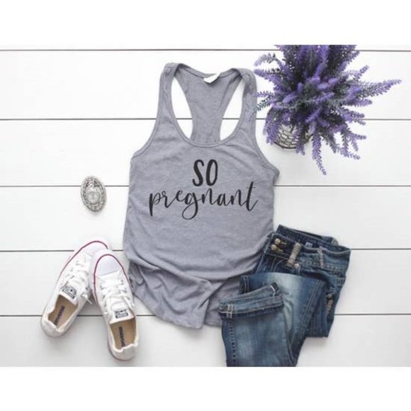 Tops - Maternity So pregnant tank